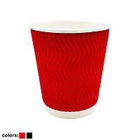Стакан гофрований 175 мл. (20 шт в уп) Різні кольори