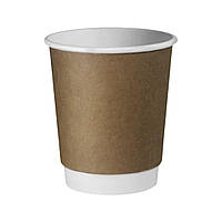 Стакан крафтовий двошаровий 250 мл (20 шт в уп)