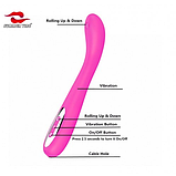 Вібратор зі стимуляцією точки G, вагіналі — стимулятор з кулькою, інтимні іграшки для жінок, фото 2