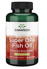 Swanson Super DPA Fish Oil 1,000 mg, Риб'ячий жир (60 капс.)