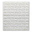 Декоративна 3Д-панель Глянцева Біла Цегла самоклеючі 3d панелі для стін 700x770x7 мм (1-7мм-ГЛ), фото 2