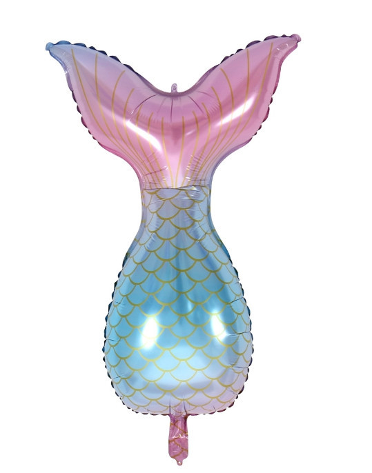 Фольгована кулька ХВІСТ РУСАЛКИ 84x54см