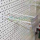 Перфорована панель на стелаж Рістел 950х440 мм, задня перфорована панель, торгова панель з перфорацією для стелажа, фото 4