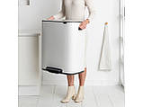 Бак для сміття з педаллю Brabantia Bo Pedal Bin 2х30 л 211447, фото 6