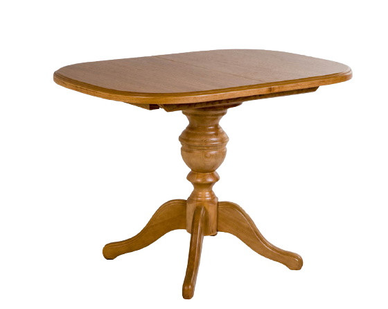 Стол Деревянный Овальный на Одной Ножке, Кухонный, Обеденный ЭМИЛЬ ...