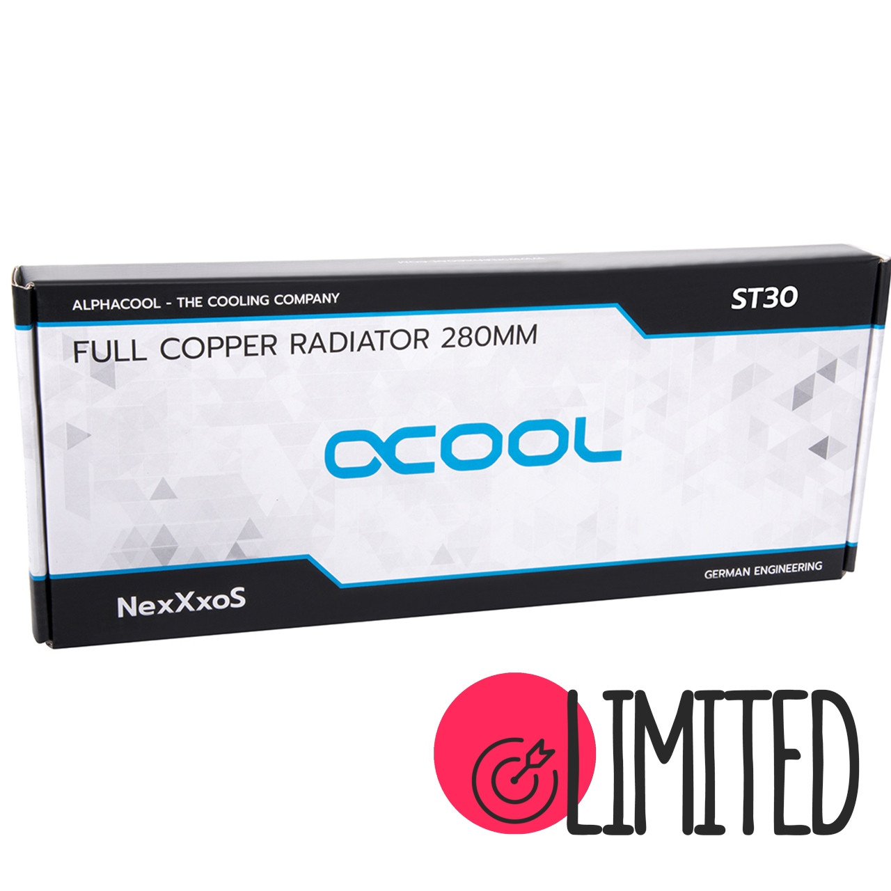 Мідний радіатор Alphacool NexXxoS ST30 Full Copper 280mm Radiator V.2 White (11928), фото 1