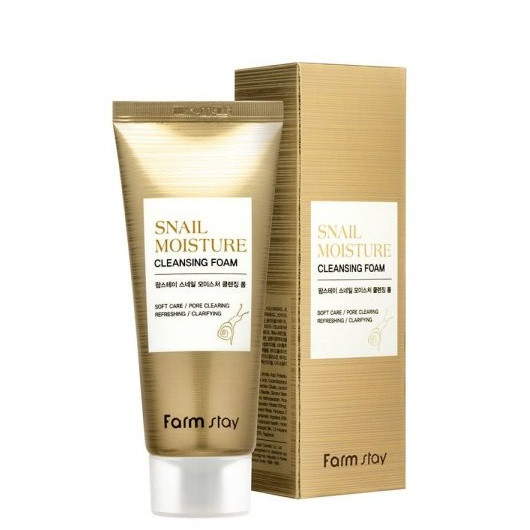 FarmStay Snail Moisture Cleansing Foam Зволожуюча піна з муцином равлики, 100 мл