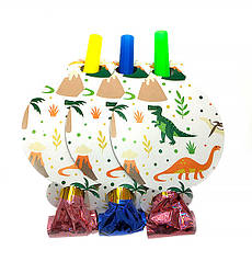 Гудки язички "Діно 6 шт., довжина - 13 см