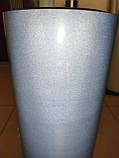 Світловідбивна термоплівка для тканини синя 1 метр, фото 4
