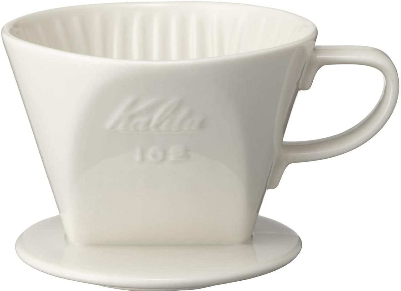 Каліта, воронка пуровер Kalita Ceramic 102, White, 350 мл