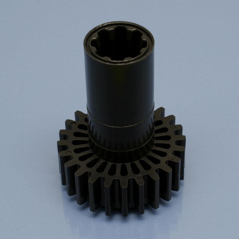 Оригінал шестерня для м'ясорубки Braun Power Plus G1300, G1500, G3000, G1100 чорна велика, фото 1