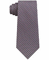 Краватка в смужку Michael Kors зі 100% шовку, чоловіча, сіра з червоним, класична, 100% оригінал, USA.