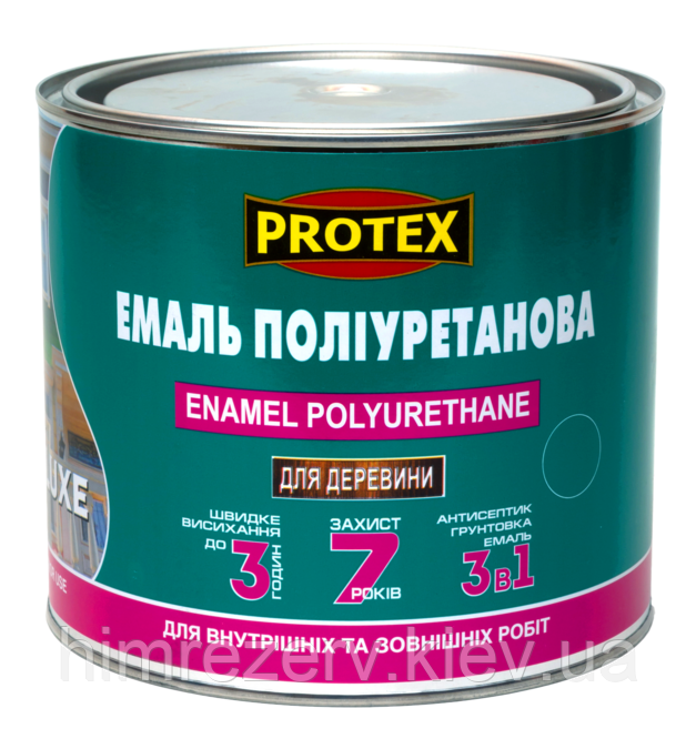 Емаль поліуретанова LUXE PROTEX 2.4кг (2.1л) кольори в асортименті (матова)