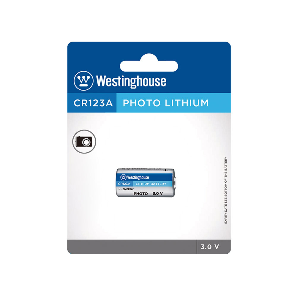 Літієва батарейка Westinghouse Lithium CR123A 1шт/уп blister