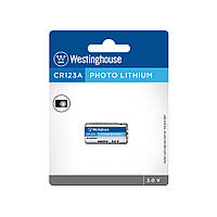 Літієва батарейка Westinghouse Lithium  CR123A 1шт/уп blister