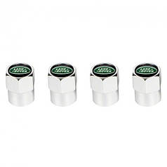 Ковпачки на ніпель для Ленд Ровер / Рендж Ровер Alitek Short Silver Range Rover, 4 шт.