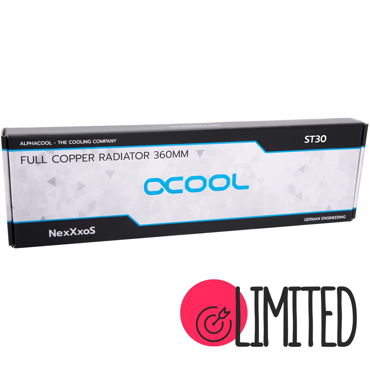 Мідний радіатор Alphacool NexXxoS ST30 Full Copper 360mm Radiator V.2 - White (11927)