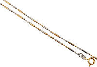 Цепочка Xuping Позолота + Родий "Плетение Перлина" длина 45см х 2мм
