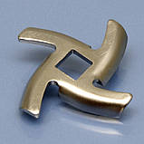 Нержавійка ніж та решітка для м'ясорубки Braun Power Plus G3000 G1300 G1500 G1100 4195 8мм, фото 5