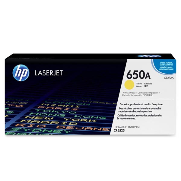 Картридж HP 650A yellow CE272A для принтера LaserJet CP5520 CP5525 CP5525dn/CP5525n/CP5525xh M750dn/M750n/M750xh, фото 1
