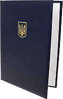 Папка A4 "Герб" з тисн. синя №СП0001/СП0073/Вінпап/(1)(20)