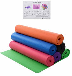 Йогамат килимок для фітнесу та йоги MS 1846-1 розмір 173-61-0,3 см