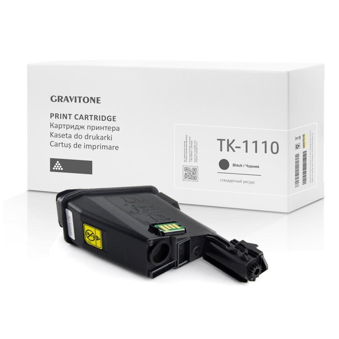Сумісний картридж для Kyocera TK-1110 Toner Kit (TK1110), 3.000 стор., аналог від Gravitone
