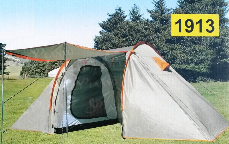 Палатка Кемпінгові Чотиримісна з Тамбуром і Навісом Lanyu LY-1913 440х230х180 см, фото 1