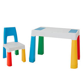 Багатофункціональний дитячий столик POPPET "Колор Блу 5 в 1" і стільчик. POPPET PP-002B