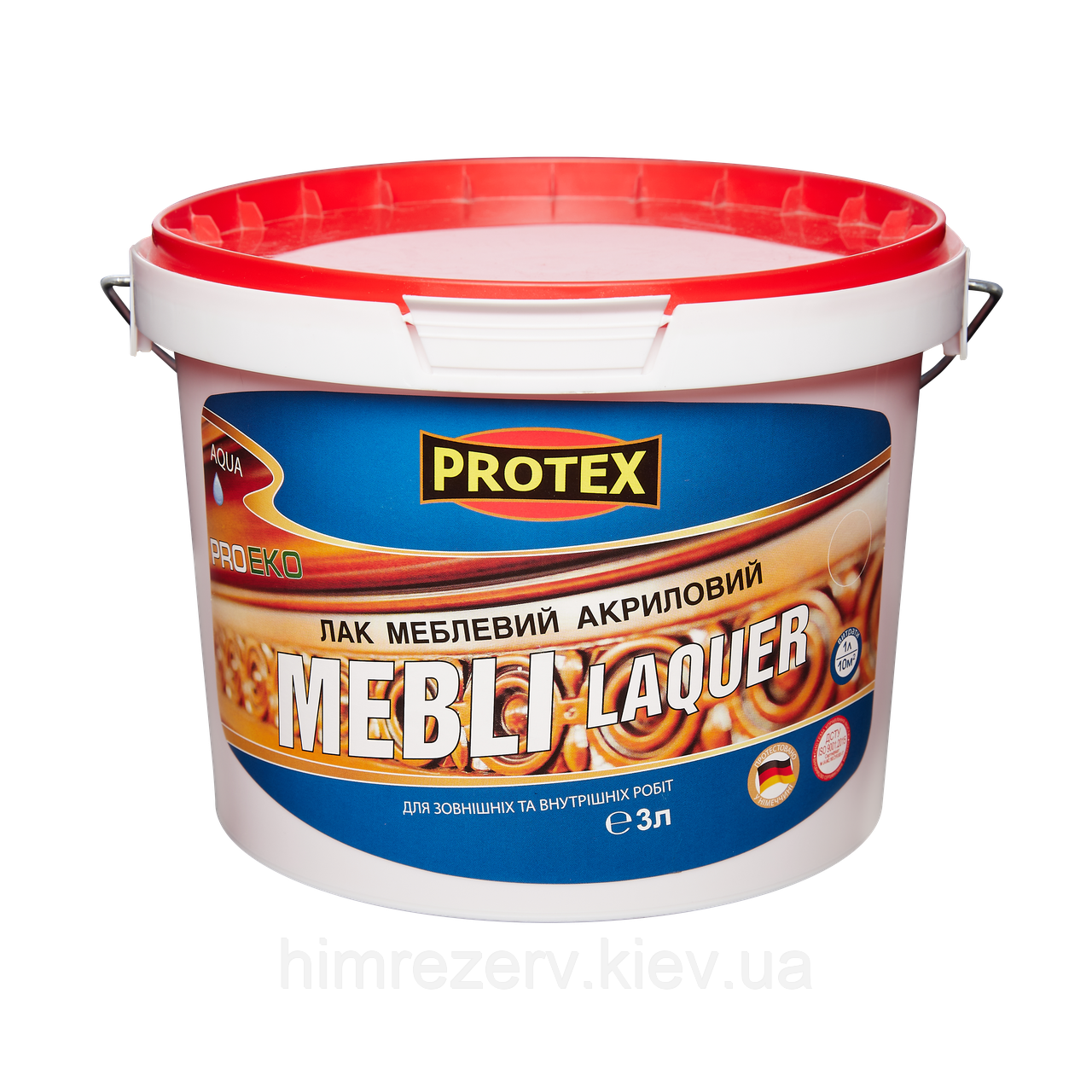 Лак меблевий акриловий ВД PROTEX 3кг (3л) глян./напівмат.