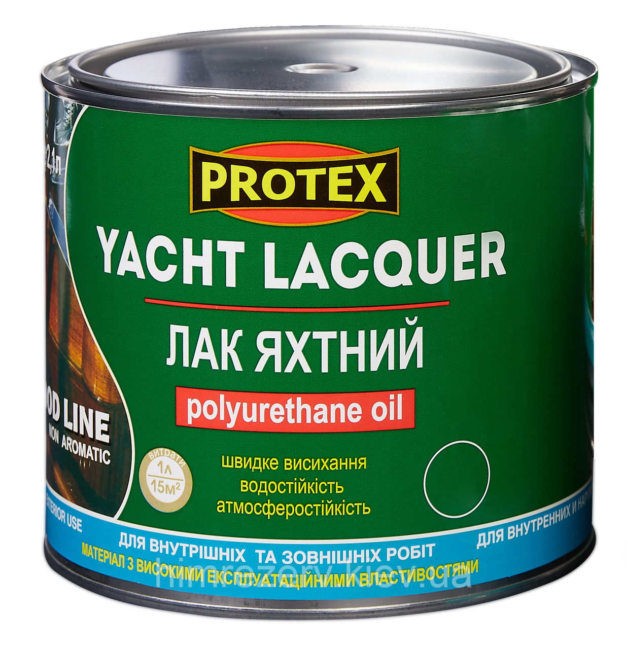 Лак поліуретановий яхтний WOOD LINE PROTEX 1.95кг (2.1л) глян./напівмат.