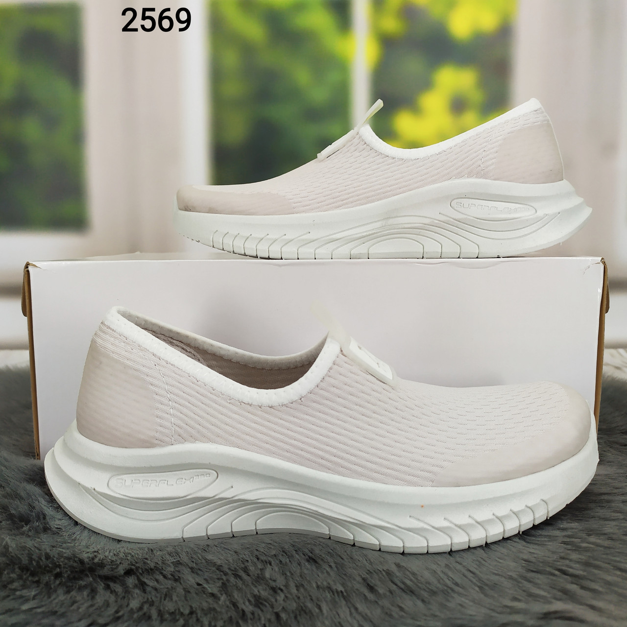 Жіночі кросівки текстильні сітка молочного кольору Paolla Україна, фото 1