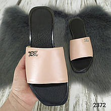 Жіночі шкіряні шльопанці рожеві, Україна