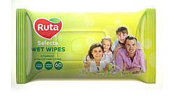 Серветки вологі Ruta Selecta для всієї родини 60 шт.