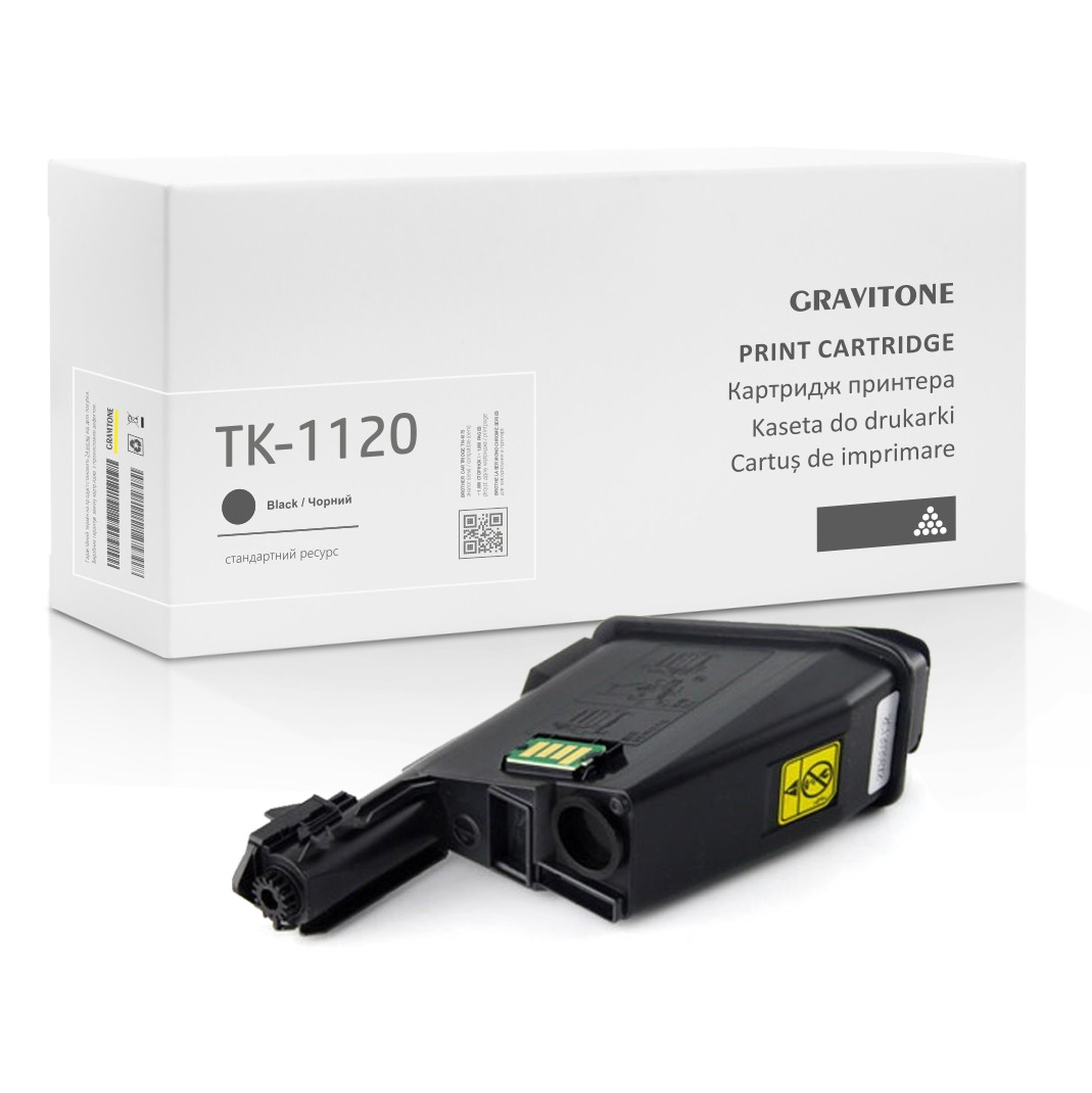 Сумісний картридж для Kyocera TK-1120 Toner Kit (TK1120), 3.000 стор., аналог від Gravitone