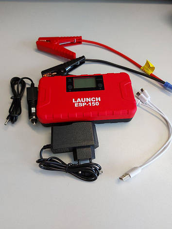Пусковий пристрій для автомобіля 12V (повербанк 15000 mAh + ліхтарик) ESP-150 LAUNCH, фото 1