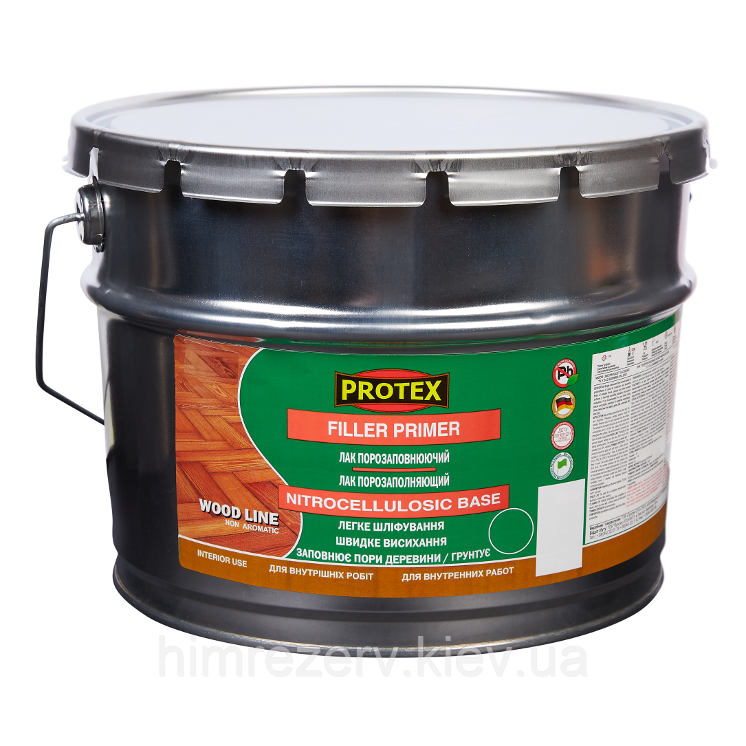 Лак порозаповнюючий для паркету та деревини WOOD LINE PROTEX 9.2кг (тара 10л)