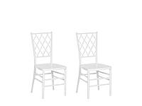 Комплект из 2х стульев обеденный белый CLARION