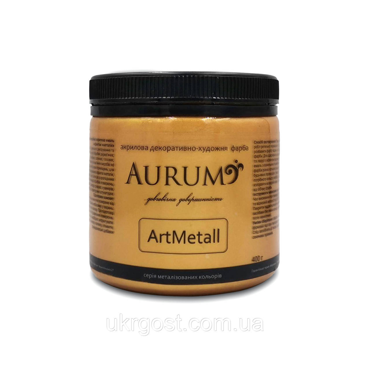 Фарба акрилова декоративно-художня Aurum ArtMetall Червоне золото 400 г