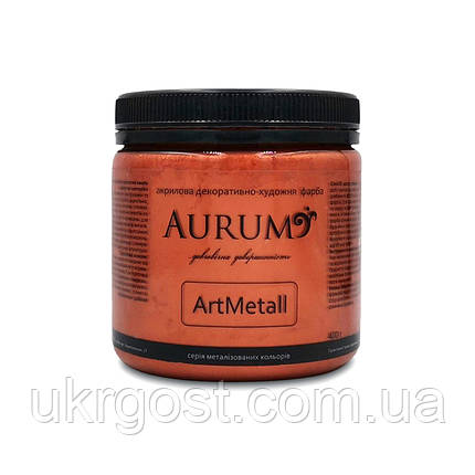 Фарба акрилова декоративно-художня Aurum ArtMetall Бронза 400 г, фото 1
