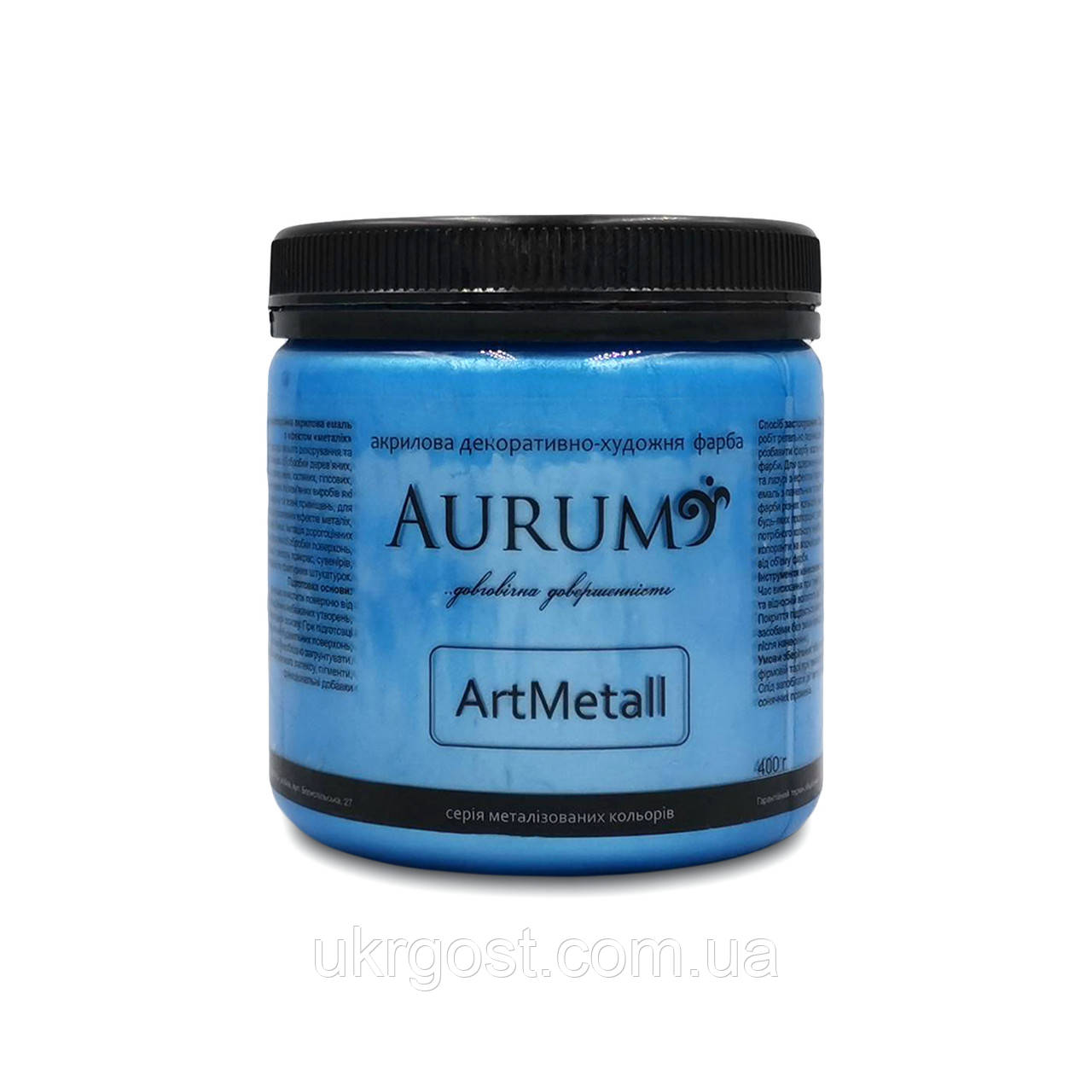 Фарба акрилова декоративно-художня Aurum ArtMetall Блакитна бронза 400 г