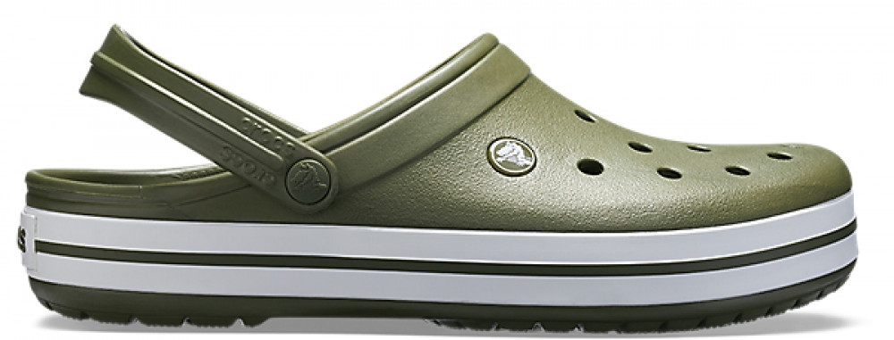 Чоловічі Крокси Crocs Croсband Темно-зеленого кольору