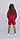 Червоний літній трикотажний костюм-трійка із шортами "Принт" для дівчинки 6-12 років р.122-152, фото 5