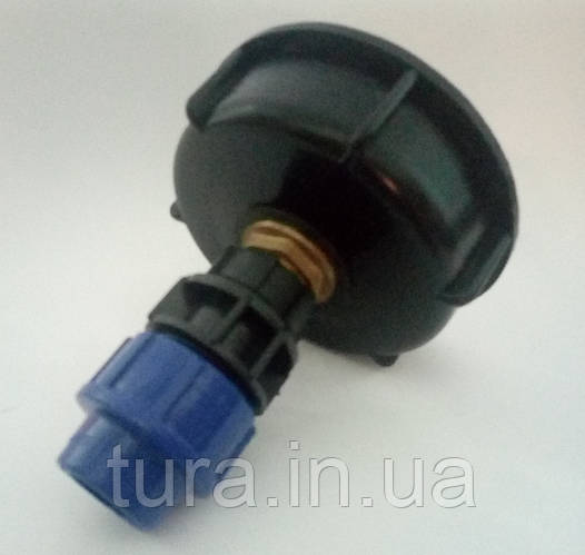 Переходник 100х8мм на 20 мм водопроводную трубу ПЭ (для крана Еврокуба ...