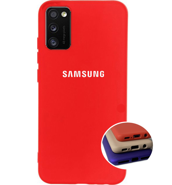 Чохол Silicone Full case для Samsung A41 (24) Red червоний, фото 1
