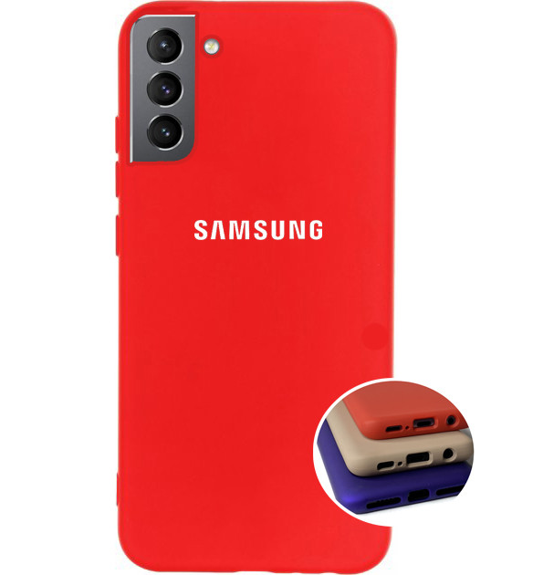 Чохол Silicone Full case для Samsung S21 (24) Red червоний, фото 1