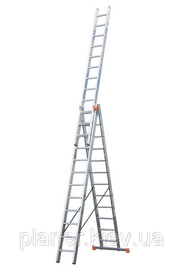 Трисекційна драбина KRAUSE Tribilo 3х12 щаблів (120625), фото 1