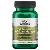 Африканское манго, Swanson, African Mango, 400 мг, 60 капсул
