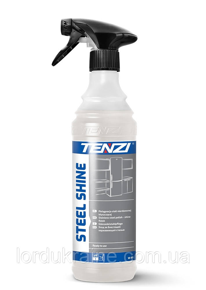 Засіб для догляду за глянсовою поверхнею з неіржавкої сталі Tenzi Steel Shine (600 мл)