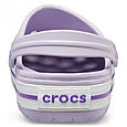 Жіночі Сабо Крокс Crocs Crosband Лавандового кольору, фото 4